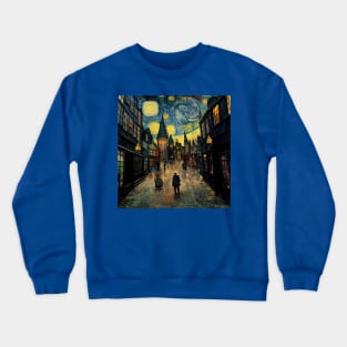 Starry Night in Diagon Alley Crewneck Sweatshirt